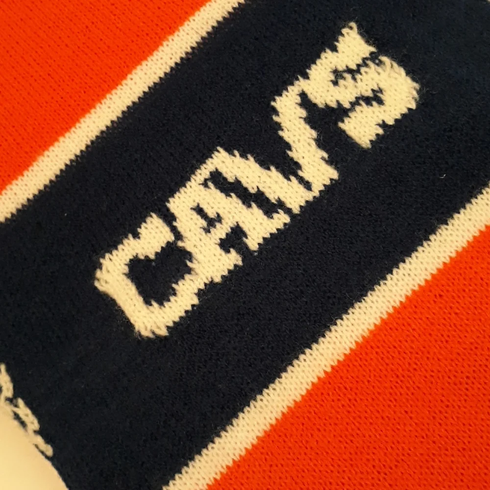 NBA‎ Cleveland Cavs Orange Navy Knit Acrylic Scarf NEW